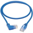 thumbnail image 5 of Tripp Lite 3ft RJ-45 Cat6 Right Angled UTP Slim Molded Cable Blue N204S03BLRA, 5 of 5