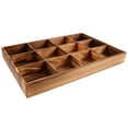 thumbnail image 3 of Miangastore Wooden Tea Box Tea Bag Holder Kitchen 12-compartment Sugar Packets Storage Box, 3 of 8