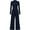 Navy, variant on PRETTYGARDEN Womens Jumpsuit Dressy Casual Spring Fall Fashion One Piece Outfits Long Sleeve Mock Neck Wide Leg Pants Rompers