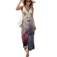 thumbnail image 1 of Fox Vestido Sin Mangas Para Mujer, Traje De, Ropa De Cumpleaños, Verano, 1 of 5