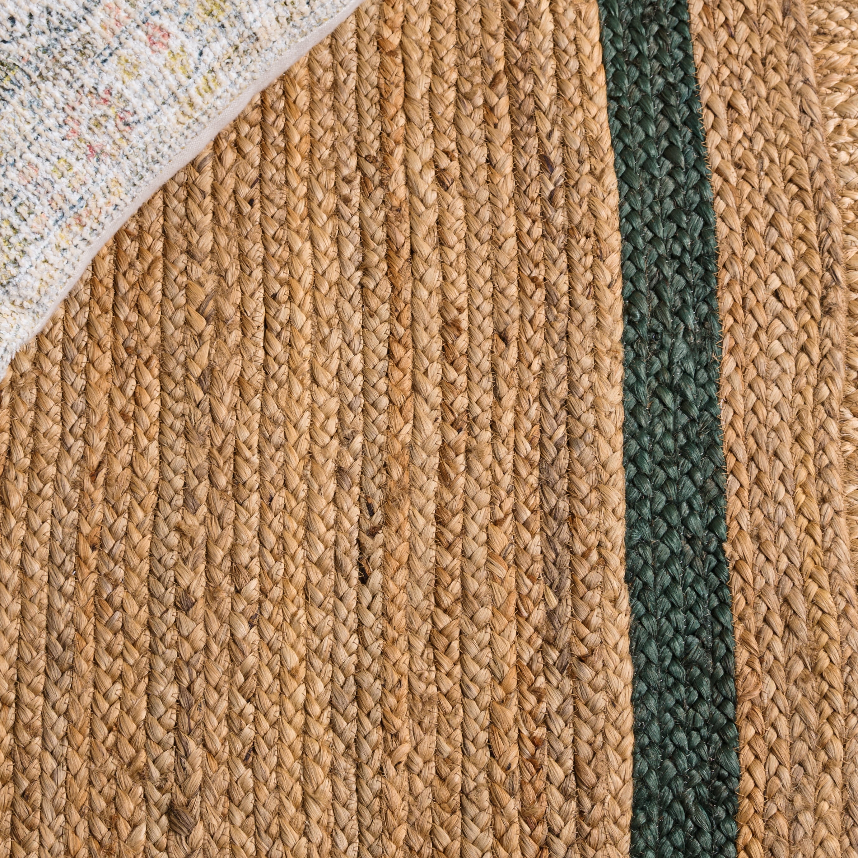 Safavieh Natural Fiber Archibald Bordered Area Rug, Natural/Dark Green, 4' x 6'
