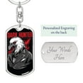 thumbnail image 2 of Dark Hunter Keychain Dog Tag Stainless Steel or 18k Gold, 2 of 8