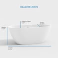 thumbnail image 5 of OVE Ayago 59 in. Freestanding White Bathtub Kit Gold Hardware, 5 of 10
