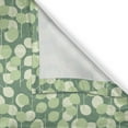 thumbnail image 4 of Ambesonne Leaves Valance Pack of 2, Abstract Circular Motifs, 54"X12", Laurel Green Pale Green, 4 of 5