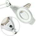 thumbnail image 4 of Saloniture 6 Wheel Rolling Base Magnifying LED Floor Lamp - Adjustable 3X Magnifier with Dimmable Lights for Lashes, Facials, Salon, Esthetician Spa, and Crafts, 4 of 7