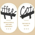 thumbnail image 5 of DEEPCRAFF Coffee Mug Wall Rack Black 1Pcs 13.4X5.2X1.3In, 5 of 8