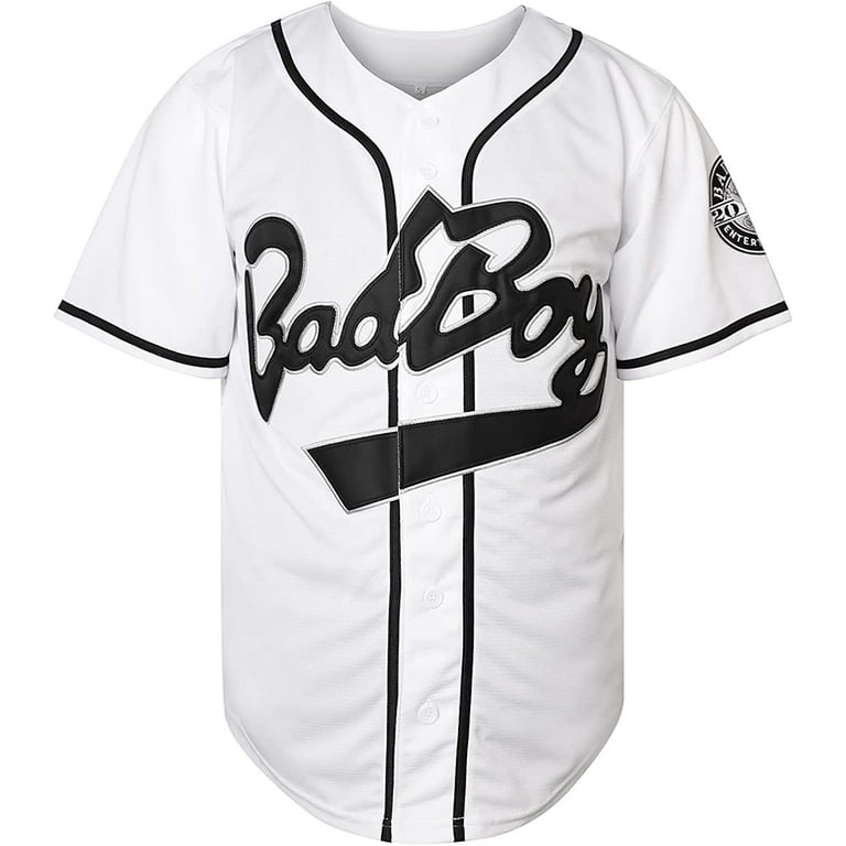 Biggie Smalls Jersey 10 Bad Boy Shirt 90S Hip Hop Clothing Stitched Movie  Baseball Jersey - Walmart.Com