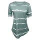 thumbnail image 4 of Pntutb Blusas sueltas de manga corta con cuello redondo y estampado informal para mujer Pntutb Pntutb-1133, 4 of 5