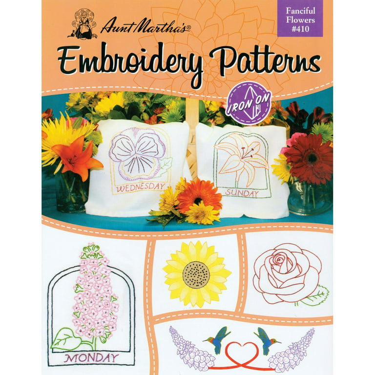 3931 Aunt Martha's® Vintage Embroidery, Transfer Pattern, Hot Iron  Transfers, Uncut, Unopened Transfers, Flowers for Every Day
