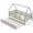 Grey, variant on Gymax Twin Size House Bed w/ Trundle Wooden Kids Bed w/ Safety Rails & Decorable Roof White