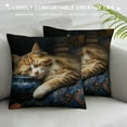 thumbnail image 3 of JEUXUS I Work Hard So My Cat Can Have A Better Life Funny Cat Throw Pillow Cover,Decorative Pillowcase for Home Sofa Couch Bed,Home Bedroom Girls Room Decor,Gift for Cat Lovers Girls Women, 3 of 5