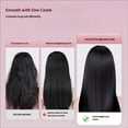 thumbnail image 3 of OUCLEYE Hair Straightener Brush, 2-in-1 Curler, Negative Ion, LCD Display, 5 Heat Settings, 30s Fast Heating, Portable Travel Anti-Scald Comb, 3 of 6
