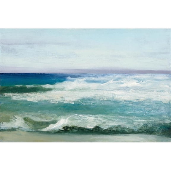 Giant Art 84x54 Azure Ocean Fine Art Giant Canvas Print in Multi-Color