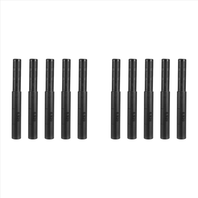 10Pcs Golf Club Shaft Extension Stick Extender Rods Golf Shafts Driver Fairway Golf Shaft Extender Extension 0.520,10 x Golf Club Shaft Extension Stick,Black