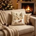 thumbnail image 4 of Christmas-Printed Cushion Covers, Winter Village Snow House Design Sofa Pillows, Soft Decorative Throw Pillow Cases for Living Room Bedroom Couch, Holiday Home Decor Gift Supply, 4 of 6