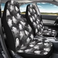 thumbnail image 3 of Yuyamidu Cute Ghost Front Seat Covers for Cars Black Halloween Driver Car Seat Cover Waterproof Bucket Seat Covers Universal Fit for SUV Truck Sedan, 3 of 7