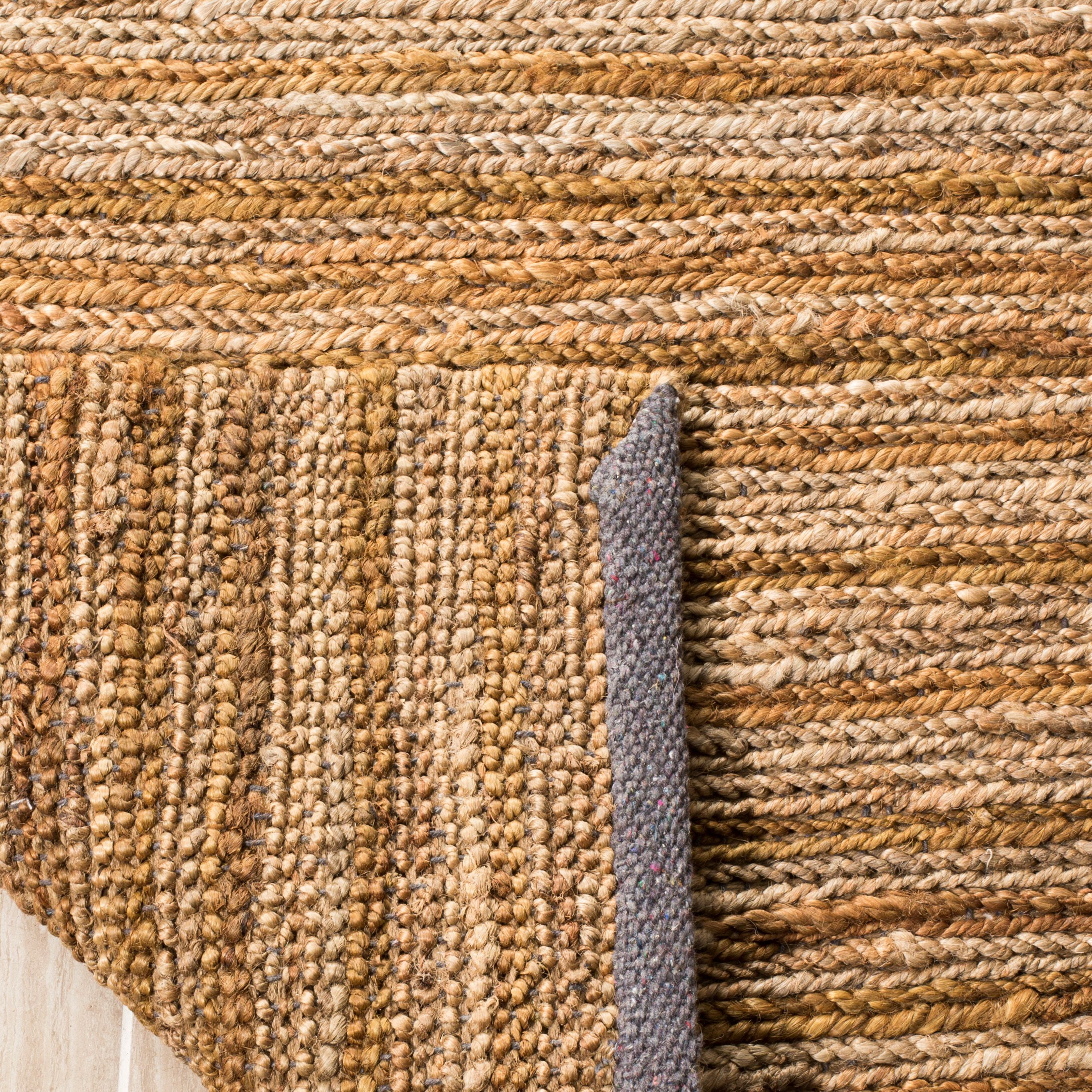 SAFAVIEH Organic Baldric Solid Braided Jute Runner Rug, Natural, 2'6" x 8'
