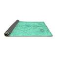 thumbnail image 2 of Ahgly Company Indoor Square Persian Turquoise Blue Traditional Area Rugs, 6' Square, 2 of 4