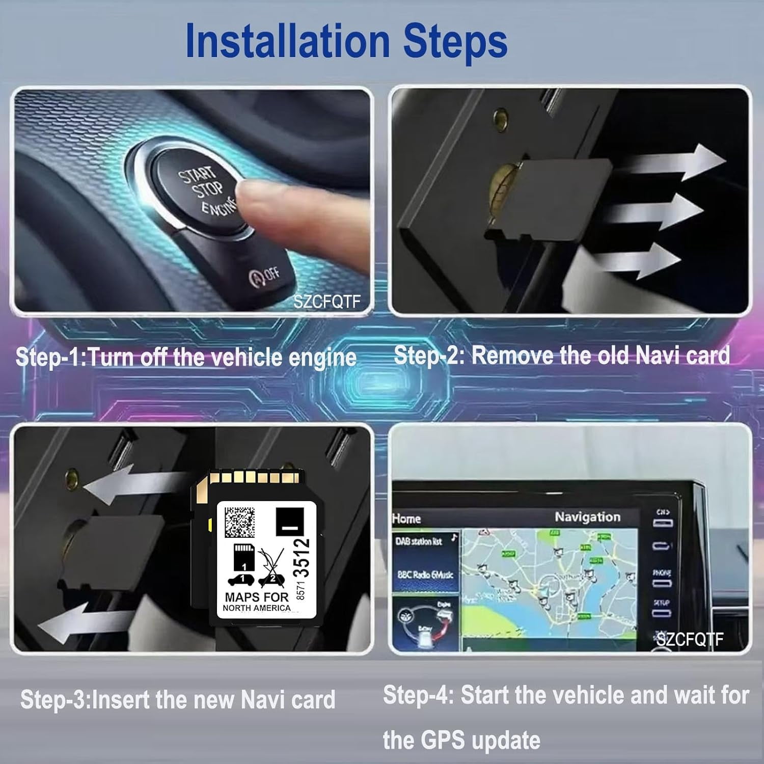 2025 Navigation SD Card Update Latest Map for 2019-2023 GM Vehicles with Buick,Cadillac, Chevrolet,GMC,Part 8571 3512 USA/CAN/MEX,10 Year After-Sales Service