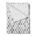 thumbnail image 2 of Grey Soft Flannel Fleece Throw Blanket, Abstract Zig Zag Hexagon Vivid and Dark Color Hue Tone Intensity Blush Art Print, Cozy Plush for Indoor and Outdoor Use, 50" x 60", White, by Ambesonne, 2 of 5