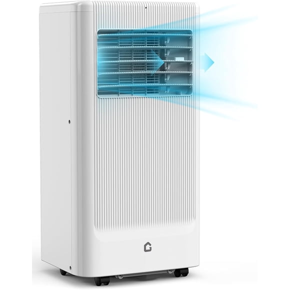 Qinaqin Stay Cool & Cómodo 8000 BTU Portátil Air Conditioner 3-in-1 Function con de Profundidadhumidifier Fan Cools Up to 350 Sq Ft Remote Control Auto Oscillating