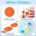 thumbnail image 3 of Uxcell 1000Pcs Circle Stickers Self-Adhesive Sparkly Stickers Glitter Foil Incentive Stickers for Reward Classroom Teacher Supply Envelope Birthday Package Decoration,Black,1 Inch, 3 of 6