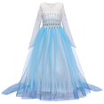 thumbnail image 2 of Disfraz de princesa Elsa de Frozen 2 para niña, disfraz de fiesta, vestido elegante, 2 of 4