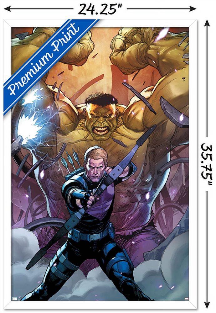 Marvel Comics - Hawkeye and Hulk - Secret Empire #6 Wall Poster, 22.375" x 34", Framed
