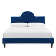 thumbnail image 5 of Modway Soleil Performance Velvet King Bed in Navy, 5 of 10