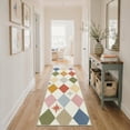 thumbnail image 5 of GENIMO 5'x7' Area Rug for Living Room, Machine Washable Non Slip Low Pile Rug for Bedroom Dining Room, Neutral Minimalist, Muted Pastel, 5 of 7