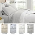thumbnail image 4 of Southshore Fine Living, Inc. Extra Deep Pocket Cal King Sheets Set, Bed Sheets Set, Light Grey, 4 of 9