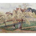 thumbnail image 3 of Pissarro, Camille 13x12 Black Modern Framed Museum Art Print Titled - Plum Trees In Blossom, 3 of 5