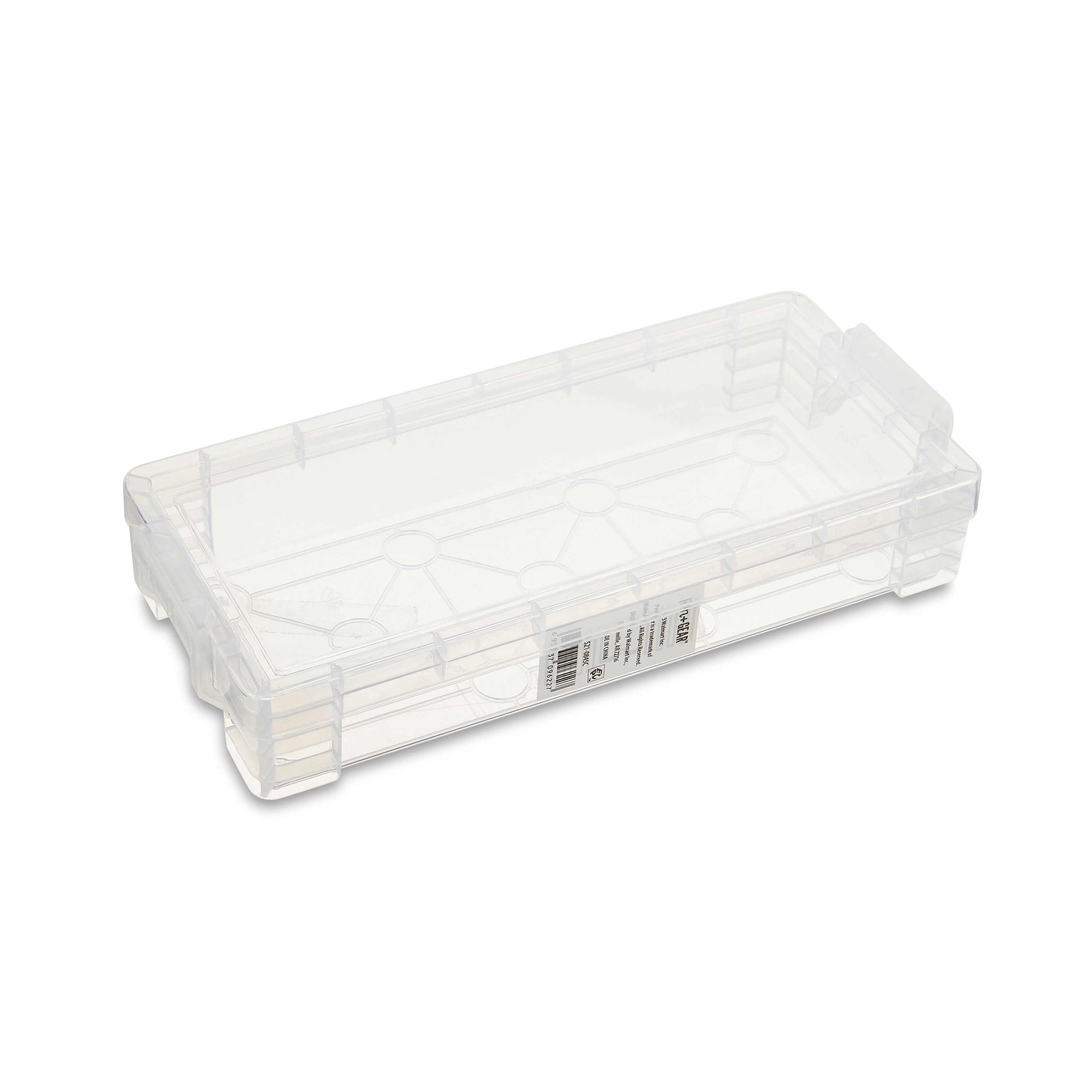 (8 pack) Pen+Gear Slim Plastic Storage Box, Clear Desktop Organizer New, 1 Couner per Pack