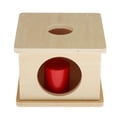 thumbnail image 2 of Caja de madera Montessori Imbucare con juego de combinación de formas geométricas para niños Cilindro, 2 of 7