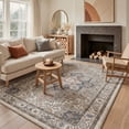 thumbnail image 2 of KUETH 5X7 Vintage Area Rugs Machine Washable Rugs for Living Room, Non Slip Flat Pile Rug with Rubber Backing, Boho Rug for Entryway Bedroom Dining Room Home Office, 2 of 4