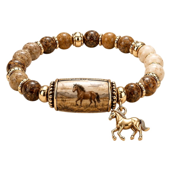 Western Blessing Vintage Bracelet Cowboy Style with Charm Retro Faith Jewelry for Women Men