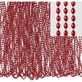 thumbnail image 2 of Amscan Metallic Oval Bead Party Necklaces, 50 Ct, 30", Red, 2 of 3
