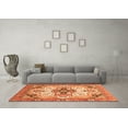 thumbnail image 3 of Ahgly Company Indoor Rectangle Abstract Orange Modern Area Rugs, 8' x 12', 3 of 4