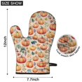 thumbnail image 6 of Cute Oven Mitts,Fall Pumpkins and Leaves Pattern Oven Mitt 2-Pack Set,Kitchen Gloves for Oven,Heat Resistant Oven Mitts 7.7"x12", 6 of 7
