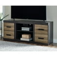 thumbnail image 2 of Bowery Hill Large Wood TV Stand with Fireplace Option in Gray, 2 of 5