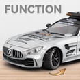 thumbnail image 6 of 1:24 GTR F1 Safety 300SL Sport Car Model Toy Alloy Diecast Sound Light Shock Absorption Miniature Vehicle Models Collection Gift, 6 of 10