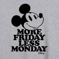 thumbnail image 3 of Disney - Mickey & Friends - More Friday Less Monday - Women's Oversized T-Shirt, 3 of 5