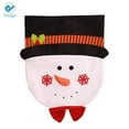 thumbnail image 4 of Deago 2 PCS Christmas Snowman Santa Claus Chair Back Covers for Dining Room Home Holiday Party Décor (26"*19"), 4 of 4
