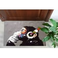 thumbnail image 5 of Gorilla Rug, Thin Rug, Outdoor Rug, Thinking Monkey Rug, Custom Rug, Wall Hanging Rug, Stair Rug, Banksy Rug, Banksy Monkey Rug, Kitchen Rug, 2.3'x3.3' - 70x110 cm, 5 of 8