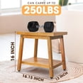 thumbnail image 3 of Shower Stool Bench Chair Waterproof with Storage Shelf for Shaving Legs, Spa, Bath Seat, Inside Shower Bench for Adults Seniors Elderly, Outdoor Side Table, Patio, Pool, End Table (16 Inches), 3 of 7
