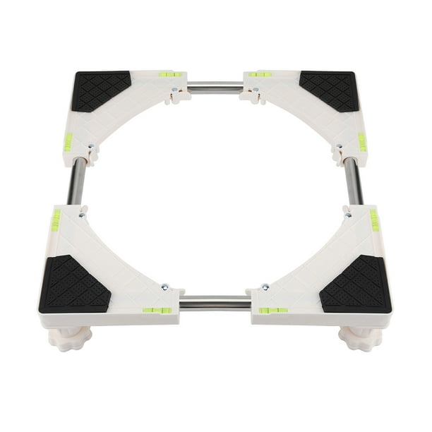 Soporte de la base de la lavadora base ajustable móvil multifuncional con plataforma móvil para pies fuertes para el secador y el refrigerador de la lavadora ANGGREK Otros