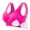 Hot Pink, variant on lmcalzta Womens Sports Bras Quick Drying Yoga Workout Bras for Women with Removeable Padded Plus Size Tank Tops