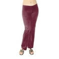 thumbnail image 2 of Vivian's Fashions Pants - Velour, Misses Size (Burgundy, 2X), 2 of 2