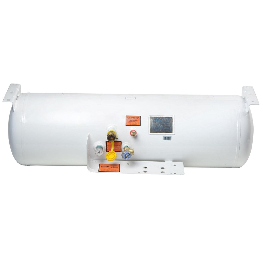 Flame King YSN293 29.3 Gallon ASME Steel Empty Horizontal Propane Tank, White
