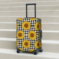 thumbnail image 6 of Fuzoiu Sunflowers Print Suitcase Cover,Washable Luggage Covers for Suitcase,Elastic Luggage Protector Cover,Scratch Resistant Travel Suitcase Covers-Medium, 6 of 7